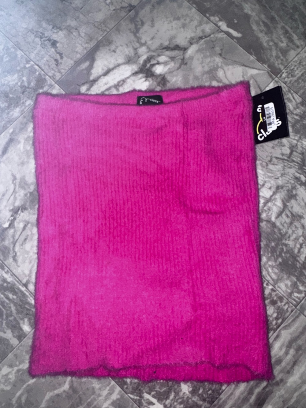 Art Class Girls Hot Pink Fuzzy Knit Skirt Size L 10/12 NWT